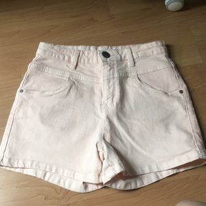 Cotton On light pink denim shorts